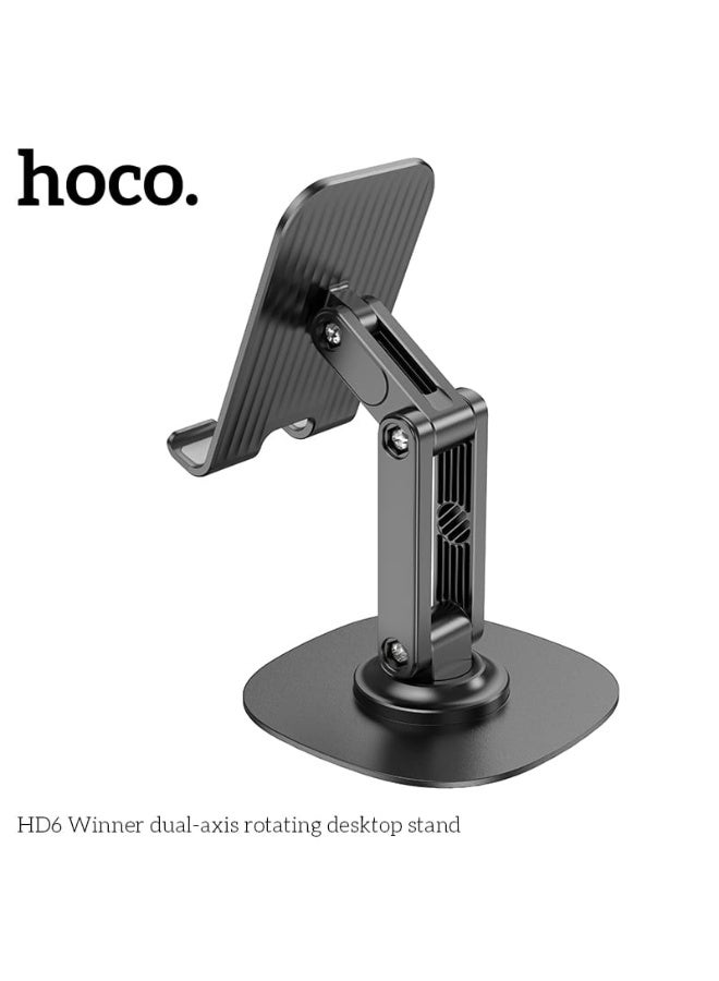 Hoco HD6 Premium Adjustable Folding Phone Desktop Stand for Comfortable Viewing - Image 1