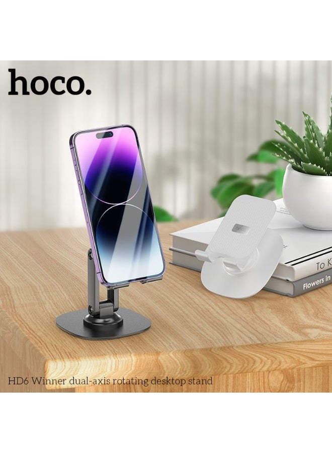 Hoco HD6 Premium Adjustable Folding Phone Desktop Stand for Comfortable Viewing - Image 4