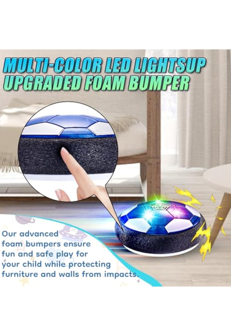 YelaJoy - Kids Toys, USB Rechargeable Hover Ball with Protective Foam Bumper and Colorful LED Lights, Air Power Soccer Hover Ball for Kids Soccer Game for 3 4 5 6 7 8-12 Years Old Boy Girl - Image 1