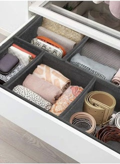 Hanayo 6 Pack Wardrobe Organiser Dividers Drawer Organizers Foldable Cabinet Closet Organizers Underwear Basket Cubes Containers Storage Boxes for Storing Clothes,Socks, Ties  - Image 5