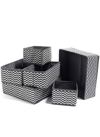 6 Pack Wardrobe Organiser Dividers Drawer Organizers Foldable Cabinet Closet Organizers Underwear Basket Cubes Containers Storage Boxes for Storing Clothes,Socks, Ties - pzsku/Z91A1CAB47DC3B31A1A23Z/45/_/1728389085/5bc33ec0-7ce2-4936-84b6-1b4b6bb21d9b