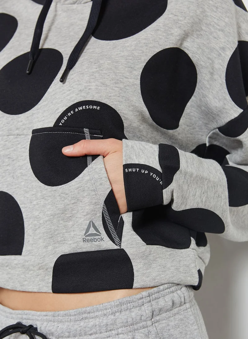 Reebok Dot Print Hoodie