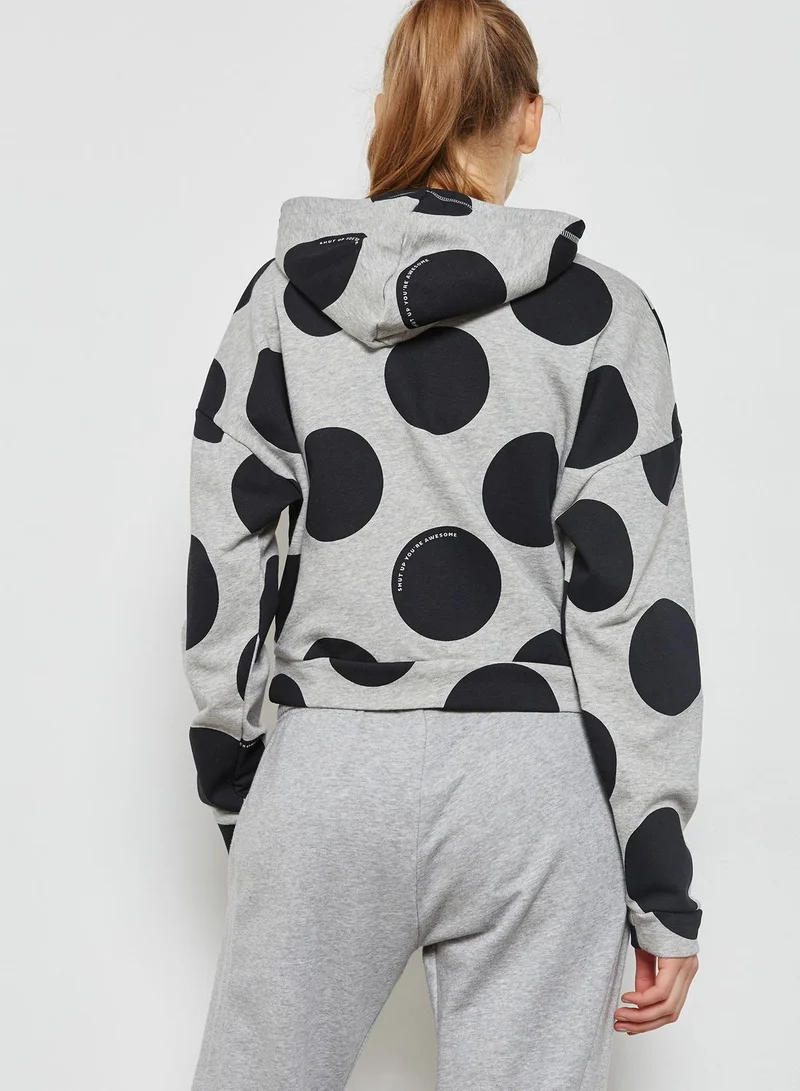 Reebok Dot Print Hoodie