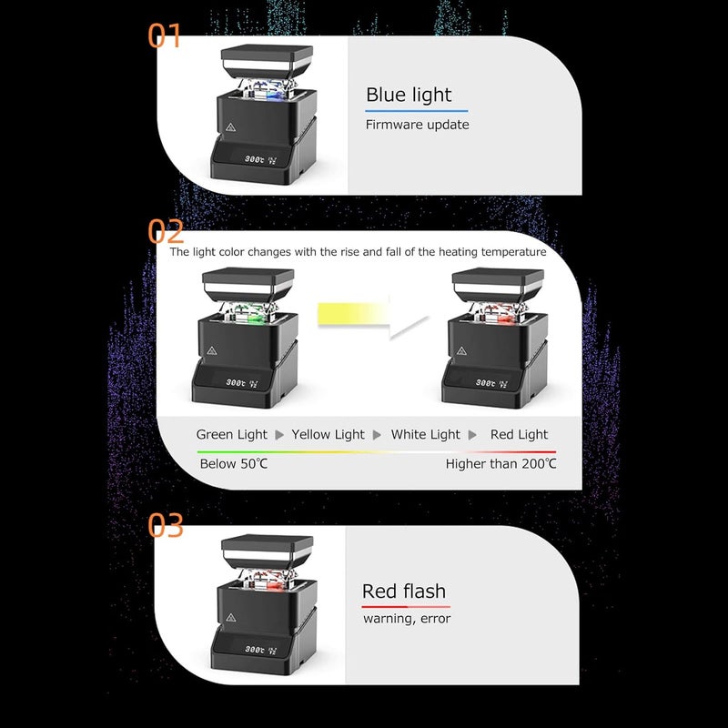 klarako MHP30 Mini Hot Plate Welding Preheat Station Preheater for Soldering Iron Welding Heating,Heating Area 30 x 30mm - Image 4