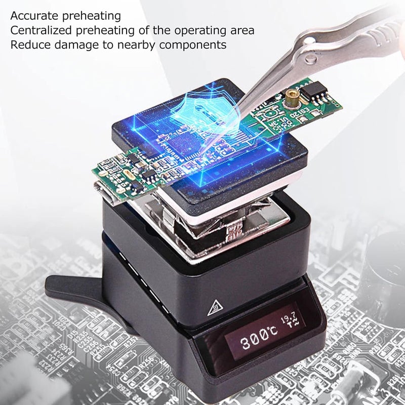 klarako MHP30 Mini Hot Plate Welding Preheat Station Preheater for Soldering Iron Welding Heating,Heating Area 30 x 30mm - Image 3