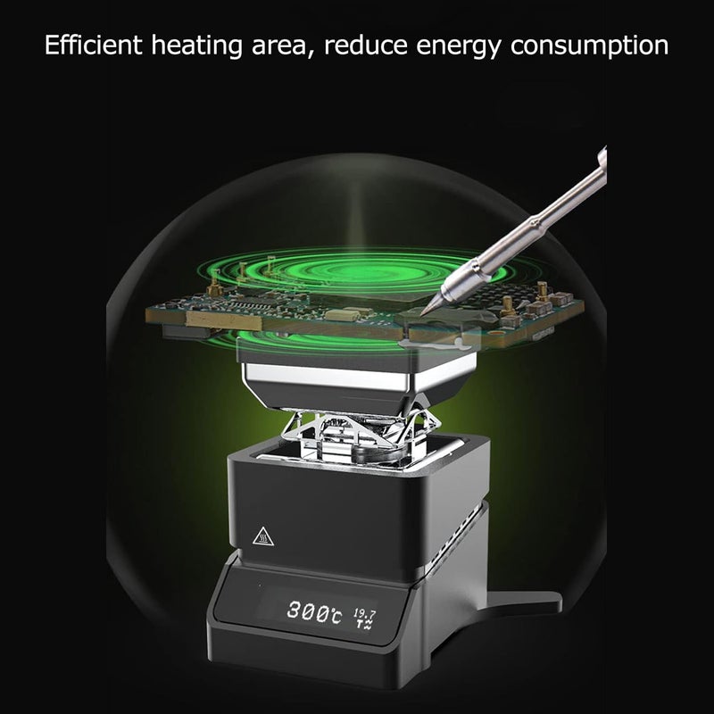 klarako MHP30 Mini Hot Plate Welding Preheat Station Preheater for Soldering Iron Welding Heating,Heating Area 30 x 30mm - Image 5