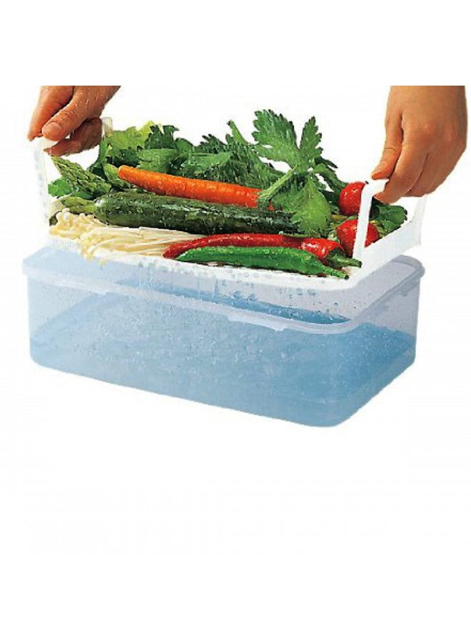 LOCK & LOCK Airtight Rectangular Food Storage Container with Special Drain Tray 121.73-oz / 15.22-cup - Image 4