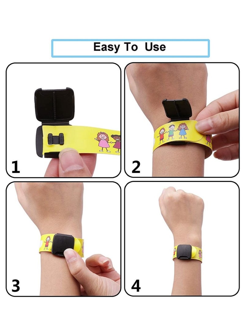 12Pcs Kids Anti-Lost Security ID Wristband Reusable and Waterproof Security ID Bracelet - Image 5