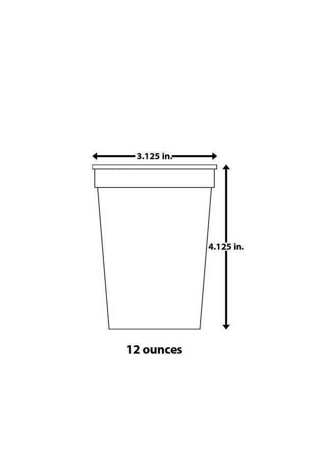 AAkron 12oz Color Changing Stadium Cup, Durable plastic cups, BPA FREE, Reacting to ice cold liquids, Set of 12, Frosted Assorted (Colors may vary) - MADE IN USA - Image 3