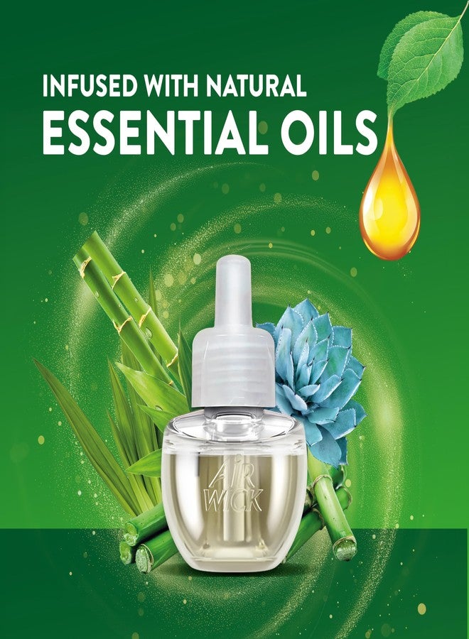 أير ويك معطر جو من إير ويك، عبوة إعادة تعبئة زيت عطري، قطعتان، برائحة الصبار الأزرق والخيزران، معطر جو، زيوت عطرية - Image 3