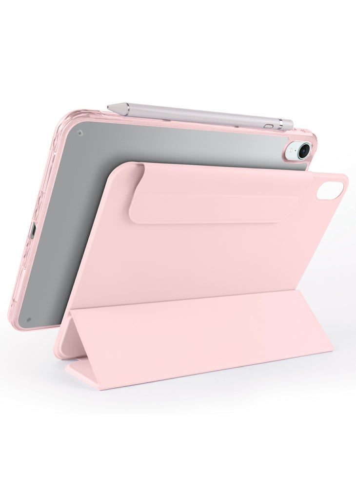 حافظة جلدية مغناطيسية قابلة للطي مع حامل لجهاز iPad mini (2024)/(2021) - وردي - Image 2