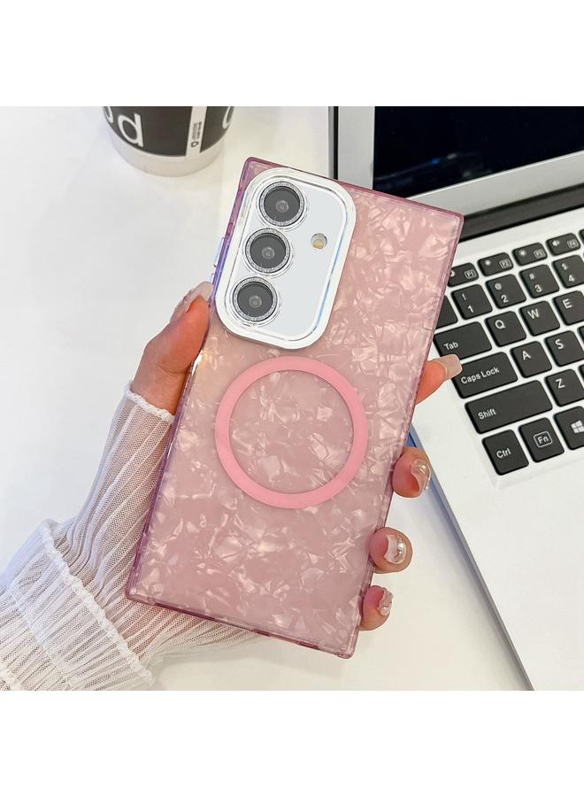 اس-توب جراب لهاتف Samsung Galaxy A55 5G مصنوع من مادة TPU MagSafe مع غشاء عدسة لامع - Image 1