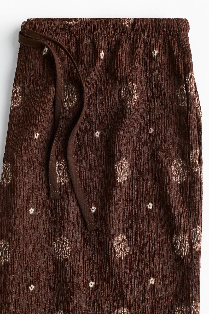 H&M Crinkled drawstring trousers