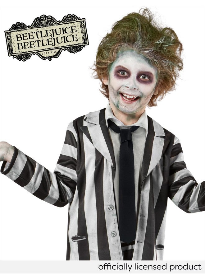 Rubies بدلة روبز بيتلجوس مخططة بالأبيض والأسود للأطفال لحفلات ذات طابع خاص وهالوين، متوسطة - Image 4