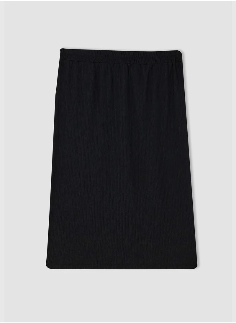 DeFacto A Cut Elasticated Waist Midi Skirt