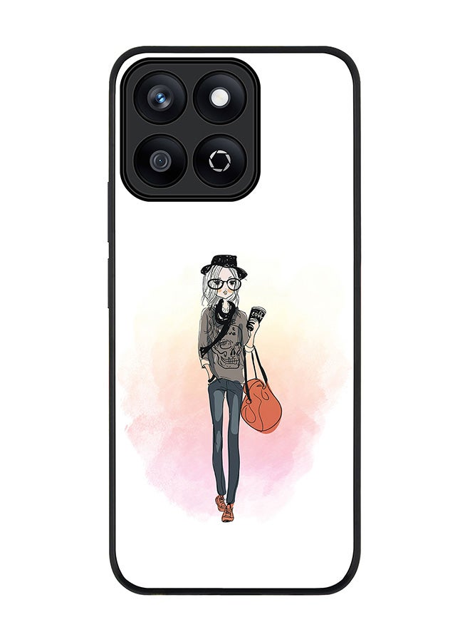 Stylizedd For Honor X7c 4G Case,Slim fit Camera Protection, Shockproof Thin Phone cover  - Fashionista - Image 1