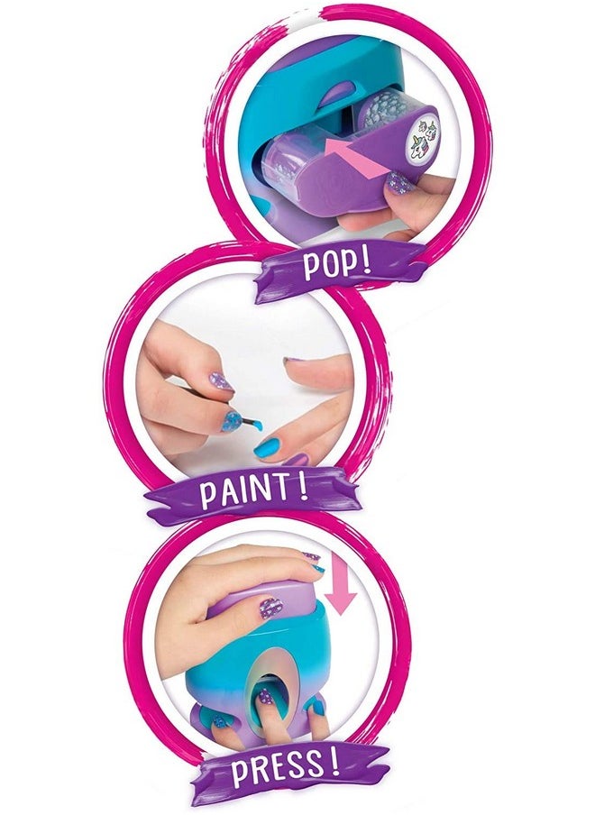 Cool maker - Go Glam Nail Stamper Nail Studio With 5 Patterns To Decorate 125 Nails (Packaging May Vary) - Image 1