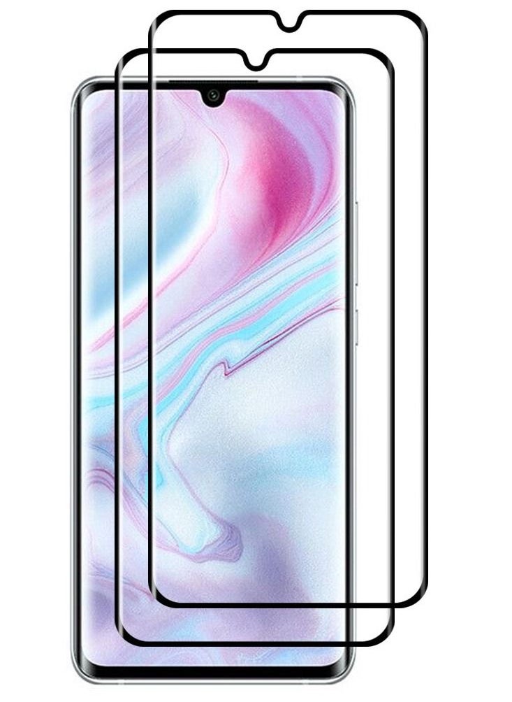 CATANES - 2 Pack For Xiaomi Mi CC9 Pro Screen Protector Tempered Glass Full Glue Back - Image 1