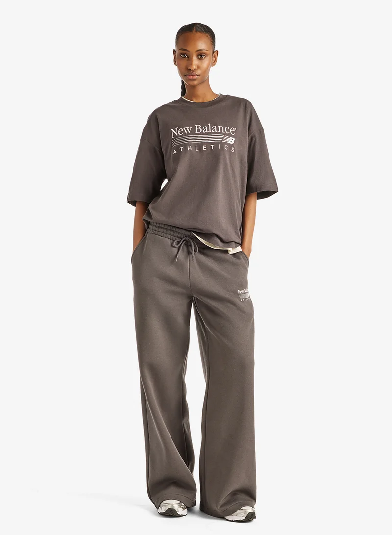 New Balance BLACK CEMENT (BLK) Trackside Oversized T-Shirt for Women | Best Price UAE