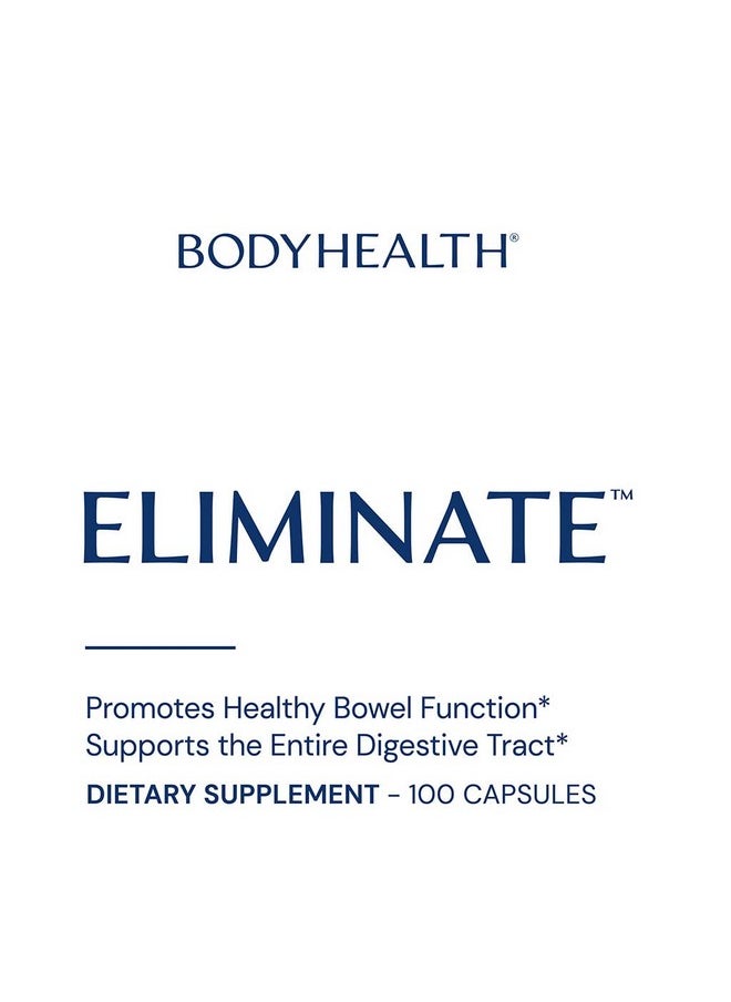 BODYHEALTH - BodyHealth Intestinal Cleanse - Eliminate, Colon Cleanser Detox, Gentle Laxative Pills and Bowel Flush Constipation Relief for Adults, Body Cleanse for Colon Health and Clean Gut (100 Capsules) - Image 1