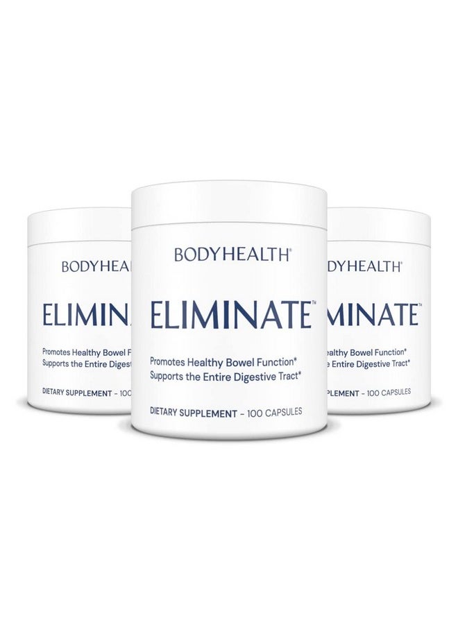 BODYHEALTH - BodyHealth Intestinal Cleanse - Eliminate, Colon Cleanser Detox, Gentle Laxative Pills and Bowel Flush Constipation Relief for Adults, Body Cleanse for Colon Health and Clean Gut (100 Capsules) - Image 1