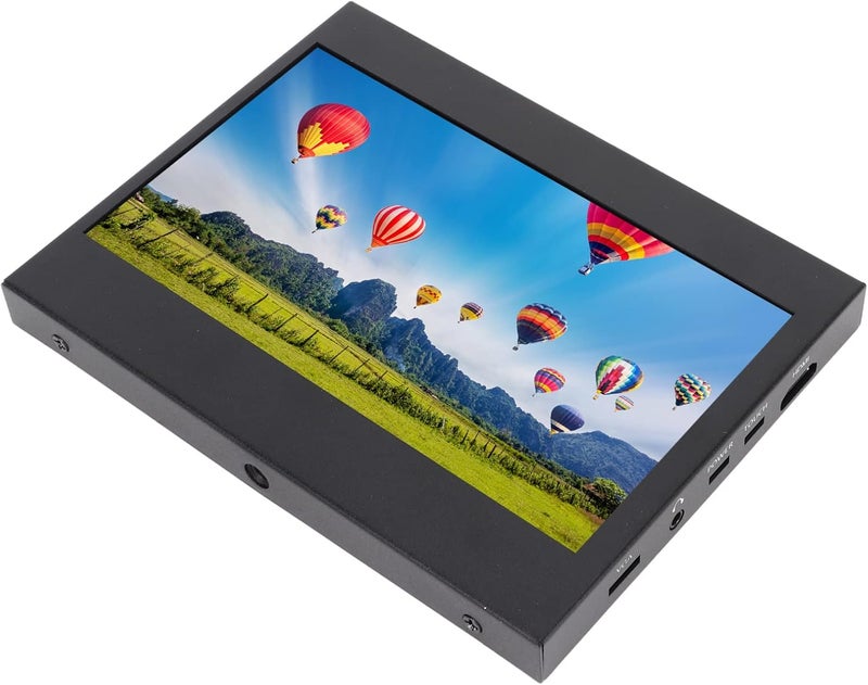 7 Inch Capacitive Touch Screen Display, Portable HD Color Screen, 1024x600 Resolution Touchscreen with HD Multimedia Interface and Input, Metal Frame for PC Laptop Gaming DVR - Image 3