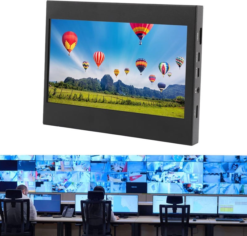 7 Inch Capacitive Touch Screen Display, Portable HD Color Screen, 1024x600 Resolution Touchscreen with HD Multimedia Interface and Input, Metal Frame for PC Laptop Gaming DVR - Image 5