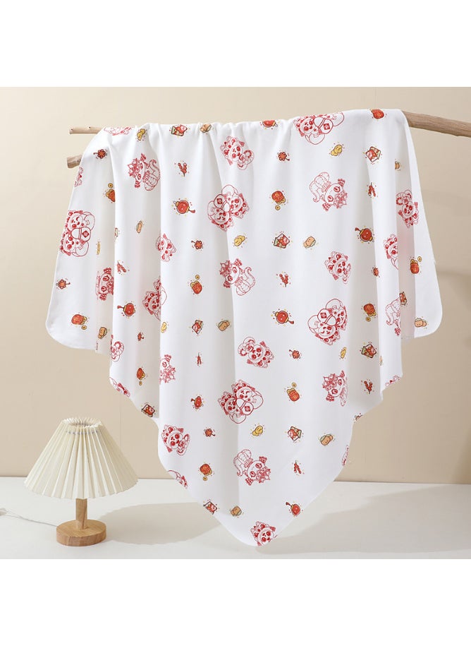 Generic Cotton Swaddle Blanket for Newborn Baby Auspicious Snake Treasure 
