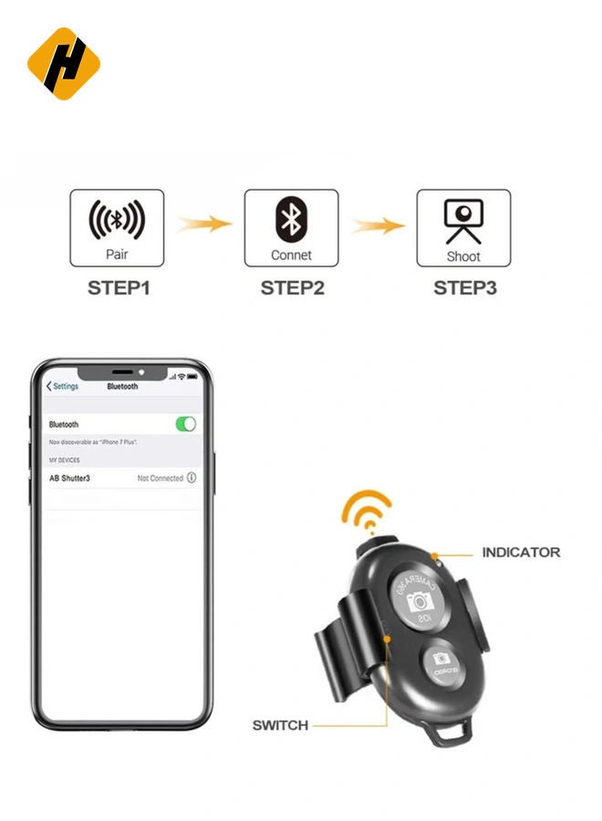 HuHa Smartphone Vlogging Kit w/ Tripod Fill Light Microphone Phone Clip for iPhone & Remote - Image 3