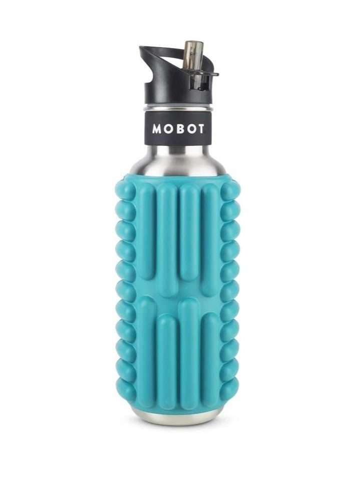 MOBOT Unisex Adult Grace Reusable Stainless Steel Foam Roller Water Bottle - Aqua, 798.4ml - Image 1