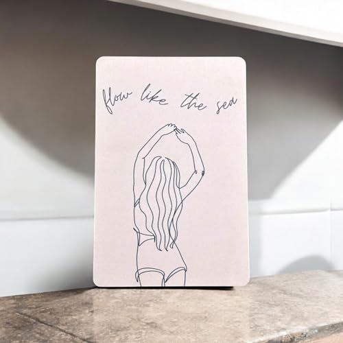 Maefele Minimalist Affirmation Desk Frame Set – 3 Modern Line Art Prints for Women | Motivational Quotes for Home Office & Studio | Feminine Desk Decor for Confidence, Creativity & Calm - Image 3