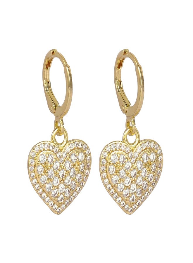 SALTY Anti Tarnish Loving Touch Heart Hoops Earrings Set for Women | Stylish Fashion Jewellery | Accessories for Girls | Minimal Jewelry | Ideal for Gifting | Marriage, Birthday | Gift for Valentine Day - Image 1