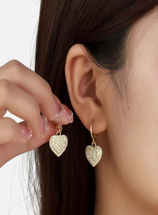 SALTY Anti Tarnish Loving Touch Heart Hoops Earrings Set for Women | Stylish Fashion Jewellery | Accessories for Girls | Minimal Jewelry | Ideal for Gifting | Marriage, Birthday | Gift for Valentine Day - Image 2