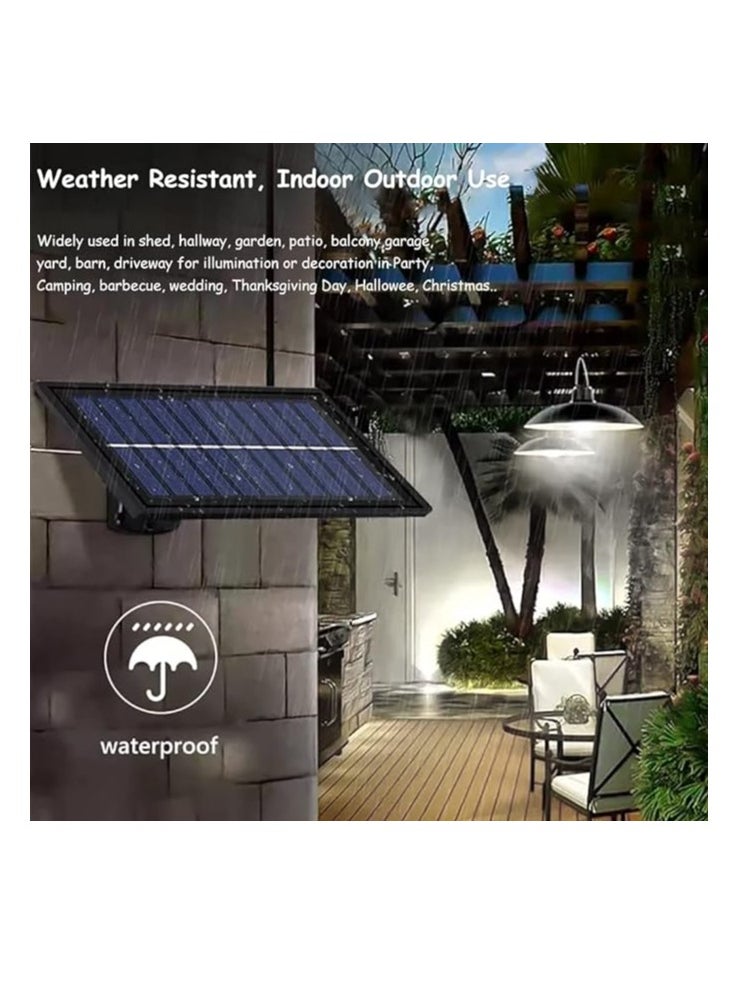 ARNOTEC Split solar lamp home indoor and outdoor garden lamp camping tent chandelier light control with remote control (warm light)  - Image 5