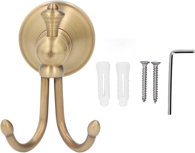 Vintage Copper Towel Hooks Heavy Duty Wall Mounted Multi Purpose Bathroom Robe Hanger - Image 2