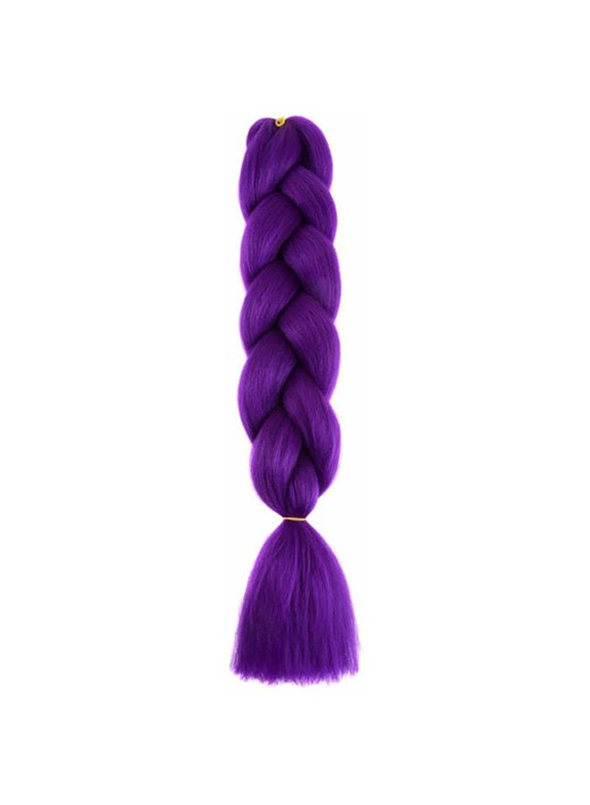 NIBEMINENT African Braids Hair Extension Fiber Wigs Purple 24inch
