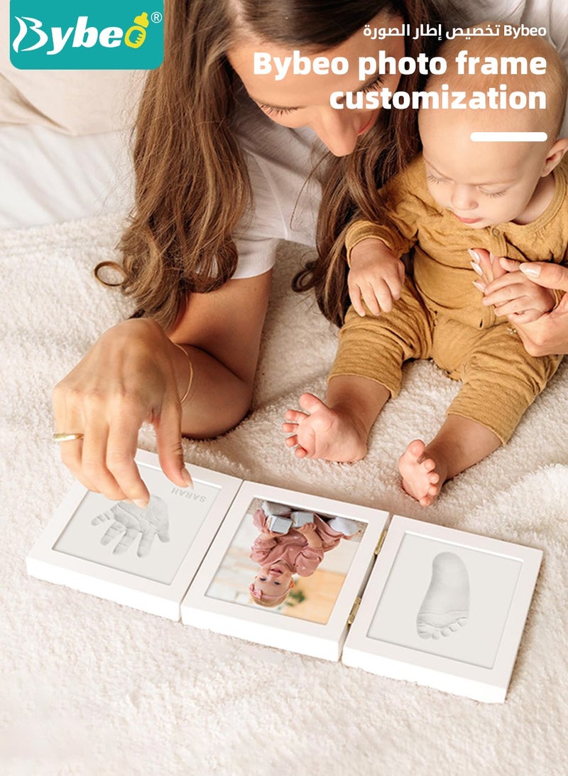 Bybeo Baby Hand and Footprint Kit, Triple Picture Frames for Newborn and Infants, Newborn Keepsake Frame, Infant Milestone Picture Frames for Toddlers, Best Newborn Gift - Image 5
