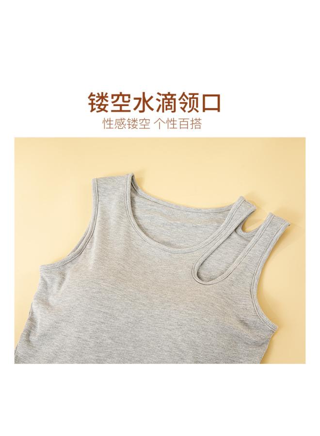 VUELO New Camisole Women's Inner Wear With Chest Pad Outer Wear Bra One-piece Underwear Short Unique Chic Bottoming Top - Image 2