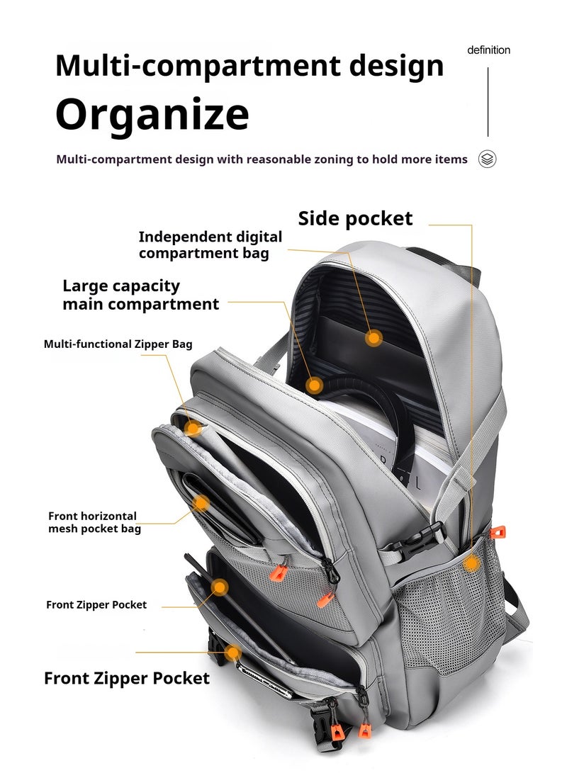 لبونير حقيبة ظهر متعددة الاستخدامات بتعريف جديد - سعة كبيرة، مقاومة للماء، تصميم متوافق مع الأمتعة للسفر والمدرسة والهواء الطلقمتعددة الوظائف سعة كبيرة مقاومة للماء تصميم حزام أمتعة للسفر المدرسة والهواء الطلق تخزين محمول مبتكر لأسلوب الحياة المتنقل الحديث قماش متين يحمي المقتنيات في الطقس غير المتوقع داخلي منظم مع أقسام مخصصة للأدوات التقنية الاب توب المستندات والاكسسوارات تجمع بين الأناقة والراحة والفائدة في حقيبة خفيفة متعددة الاستخدامات مثالية للتنقل سفر الشرق الأوسط فصول الكلية الاستخدام اليومي حجرة رئيسية فسيحة تخزين آمن جيوب وصول سهل جميع الأساسيات في مكانها مصممة لتدوم مادة طويلة الأمد موثوقة للعمل والمغامرة حقيبة ظهر لرحلات العمل حقيبة طالب كلية تصميم unisex للرجال والنساء معدات استكشاف حضرية مناسبة للعمل المكتبي رفيق الأنشطة الخارجية حقيبة نهاية الأسبوع أساسية لرحلة ليلة واحدة أحزمة كتف مريحة حمل مريح توزيع حمل ثقيل مظهر احترافي تصميم عصري تعبئة خالية من المتاعب تخطيط ذكي يحافظ على تنظيم العناصر صديقة للتكنولوجيا حماية الأجهزة الإلكترونية جيب تابلت قسم لاب توب مبطن تخزين ملفات ومجلد - Image 2
