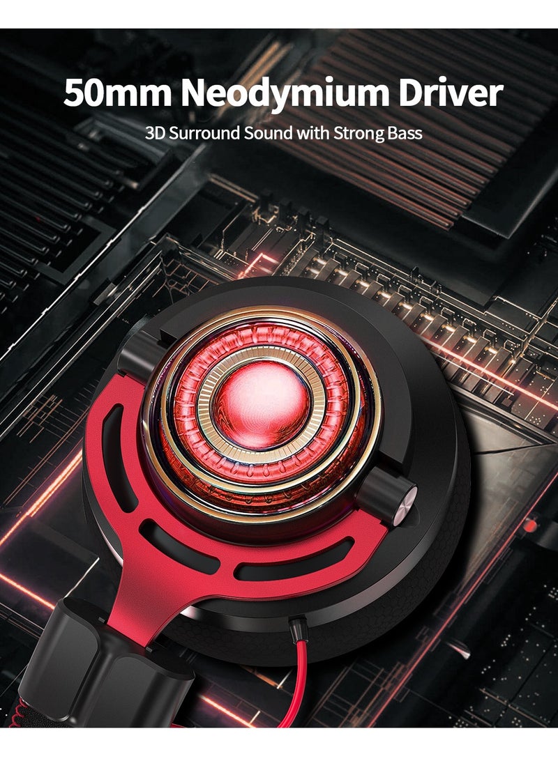 نوبو سماعة ألعاب USB لاسلكية 2.4G مع ميكروفون لإلغاء الضوضاء، صوت محيطي ثلاثي الأبعاد، أغطية أذن ناعمة للكمبيوتر الشخصي PS4 PS5 - Image 4