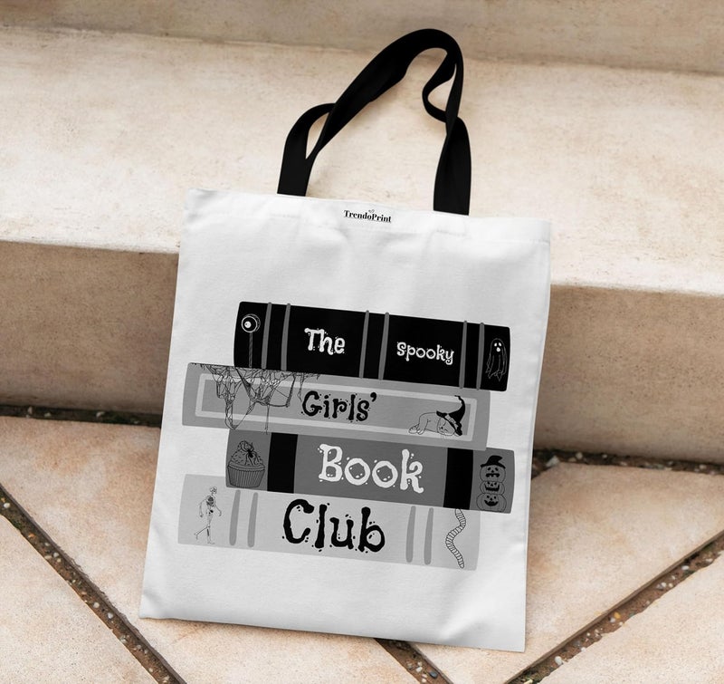 TrendoPrint Canvas White Tote Bags for Women with Zip 15Kgs Capacity, College Bag for Girls, 100% Organic Cotton Tote Bag for Shopping, Travel &Beach - Image 3
