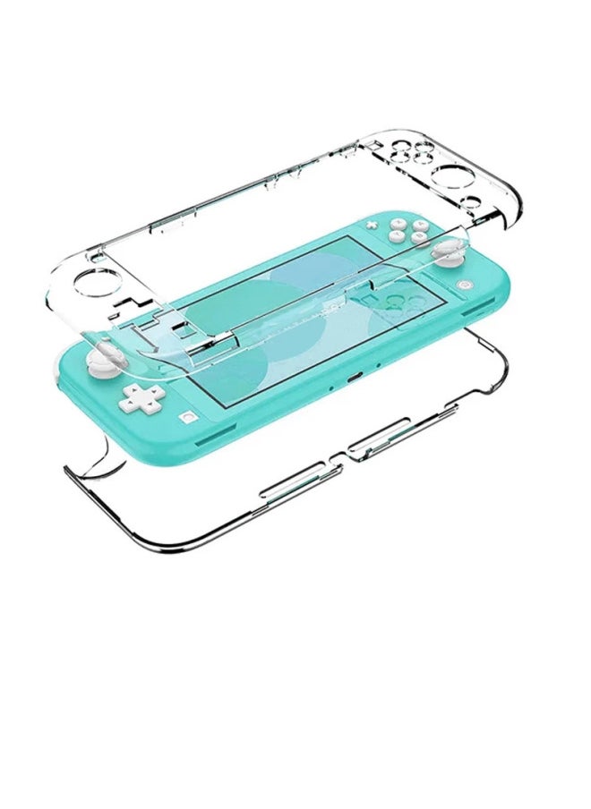 Nintendo Switch Protective Cover Lite Hard Shell Glitter Integrated Transparent Glitter Accessories Handle Shell All-inclusive Hard Shell-Model:Lite Red-all Inclusive