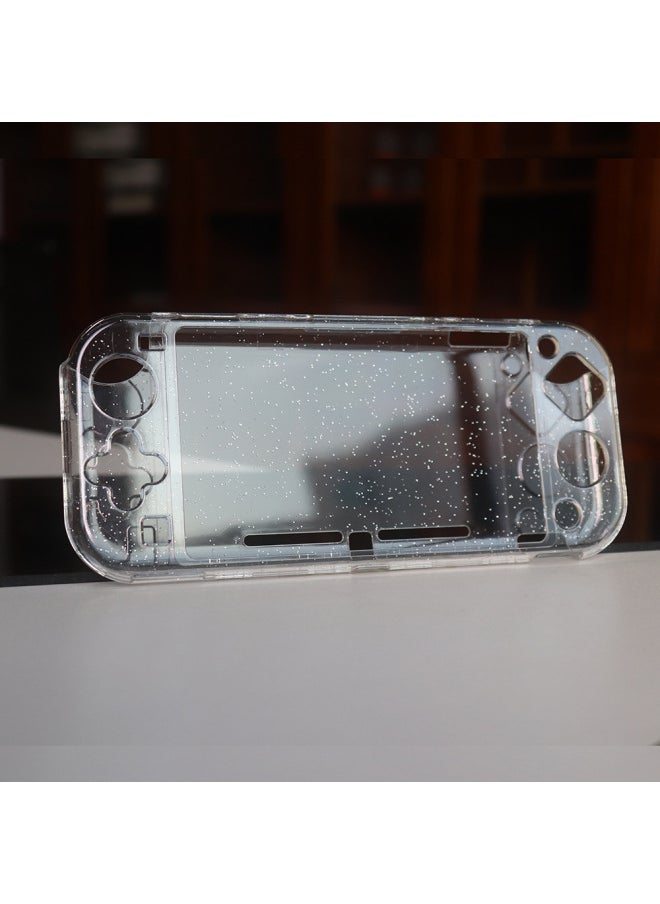 Nintendo Switch Protective Cover Lite Hard Shell Glitter Integrated Transparent Glitter Accessories Handle Shell All-inclusive Hard Shell-Model:Lite Red-all Inclusive