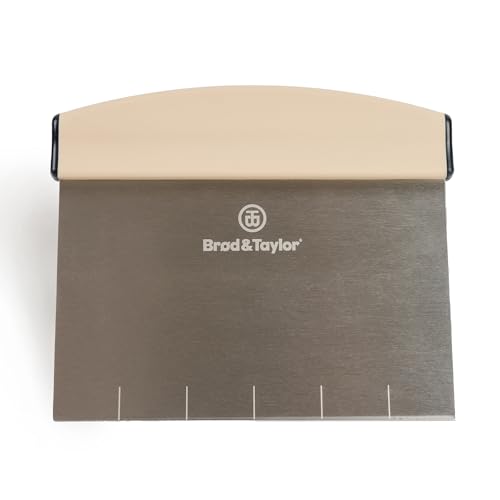Brod & Taylor Brod Taylor Bench Knife with 1 Markings and NonSlip Rubber Handle Dough Cutter for HomeKitchen Baking 6 x 525 Surface 100 Dishwasher Safe - Image 1