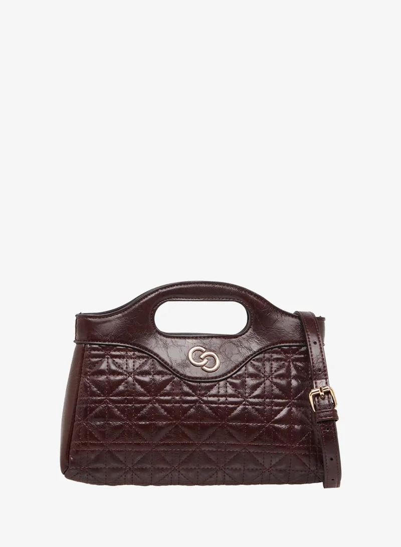 Quilted Tote Bag with Detachable Strap