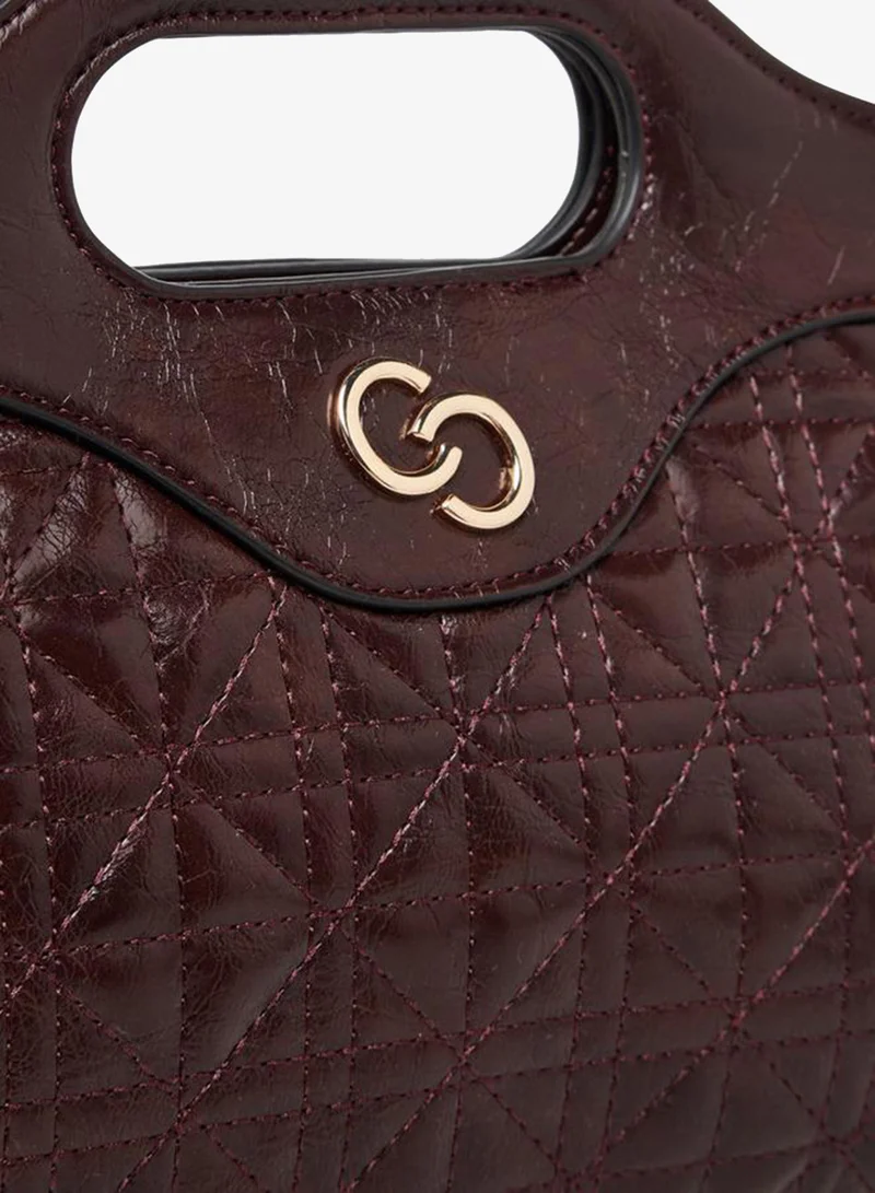 Celeste RED Quilted Tote Bag with Detachable Strap for Women | Best Price UAE