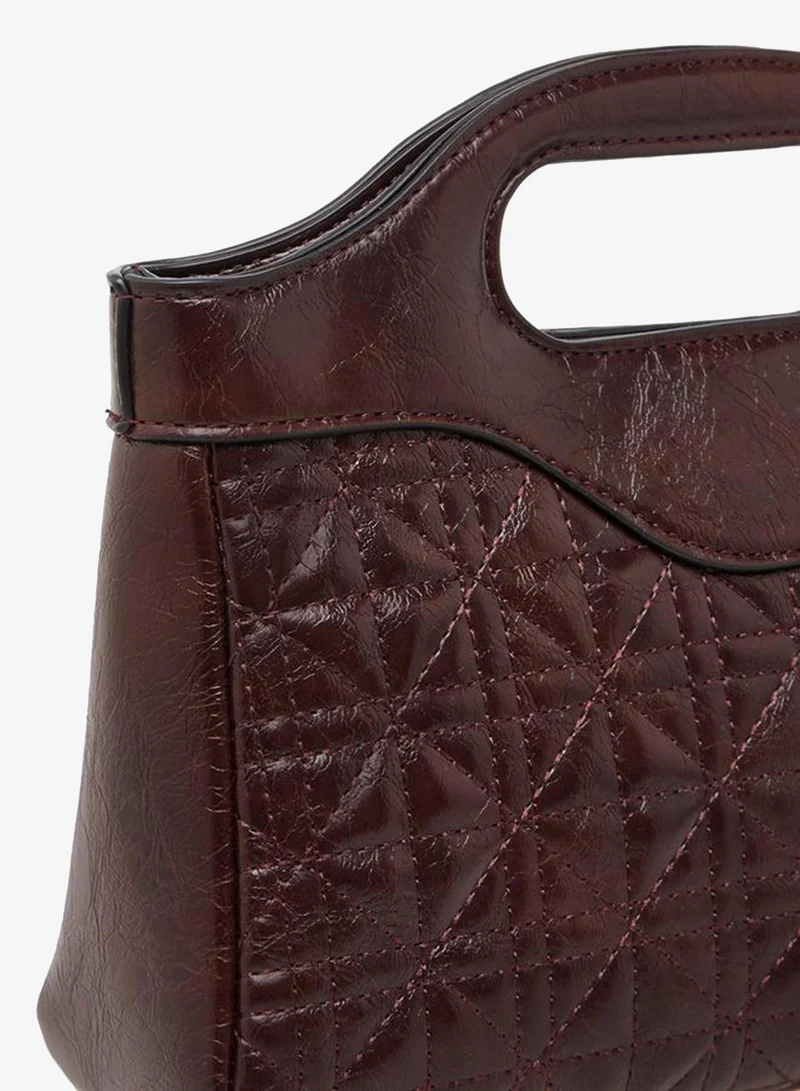 Celeste RED Quilted Tote Bag with Detachable Strap for Women | Best Price UAE