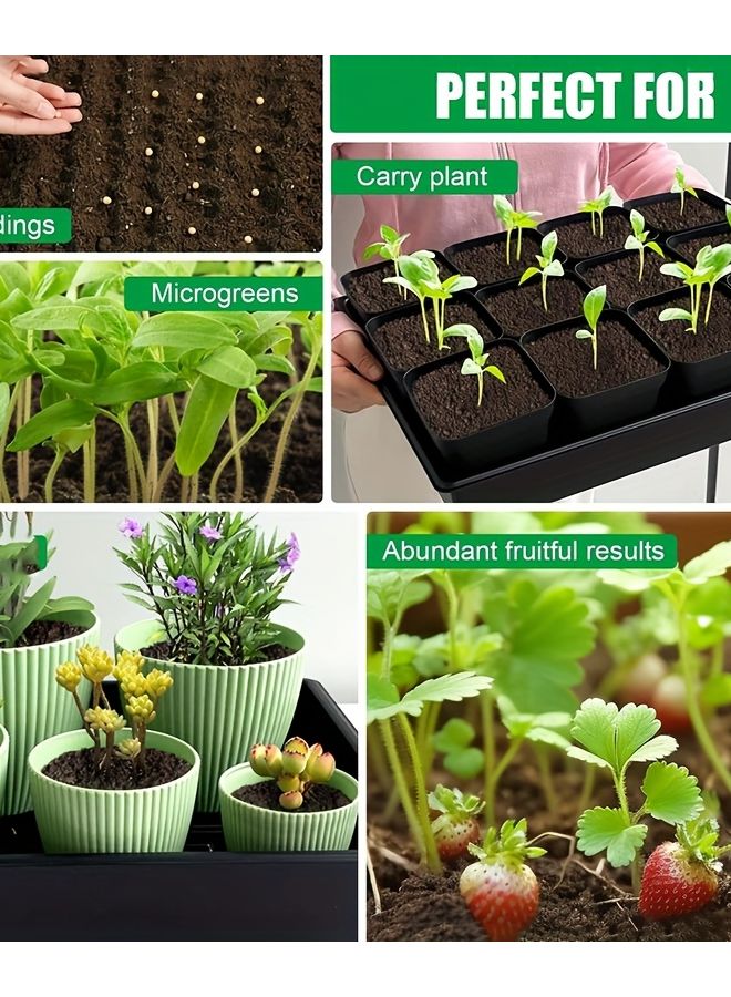 15 صينية إنبات بذور بـ 90 خلية مع فتحات تصريف للإنبات - Image 3