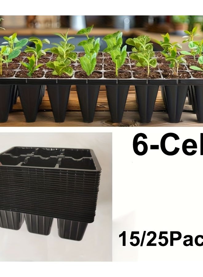 15 صينية إنبات بذور بـ 90 خلية مع فتحات تصريف للإنبات - Image 2