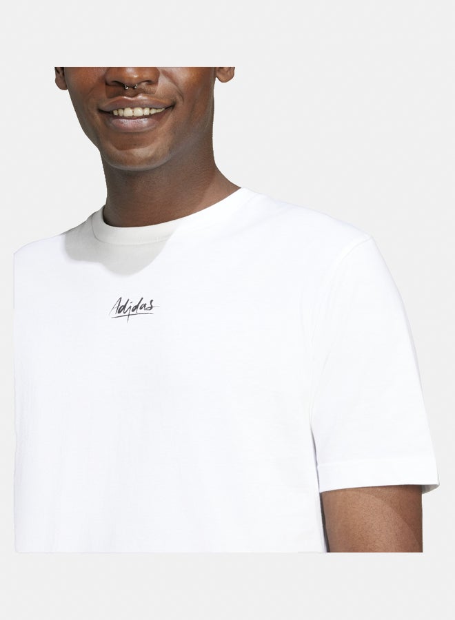 Adidas Lounge Still Life Lemons Graphic T-Shirt - Image 3